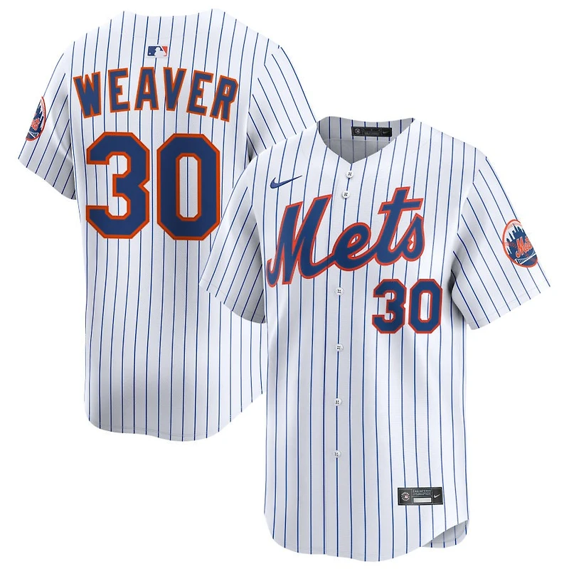Luke Weaver Men's Nike White New York Mets Home Limited Custom Jersey