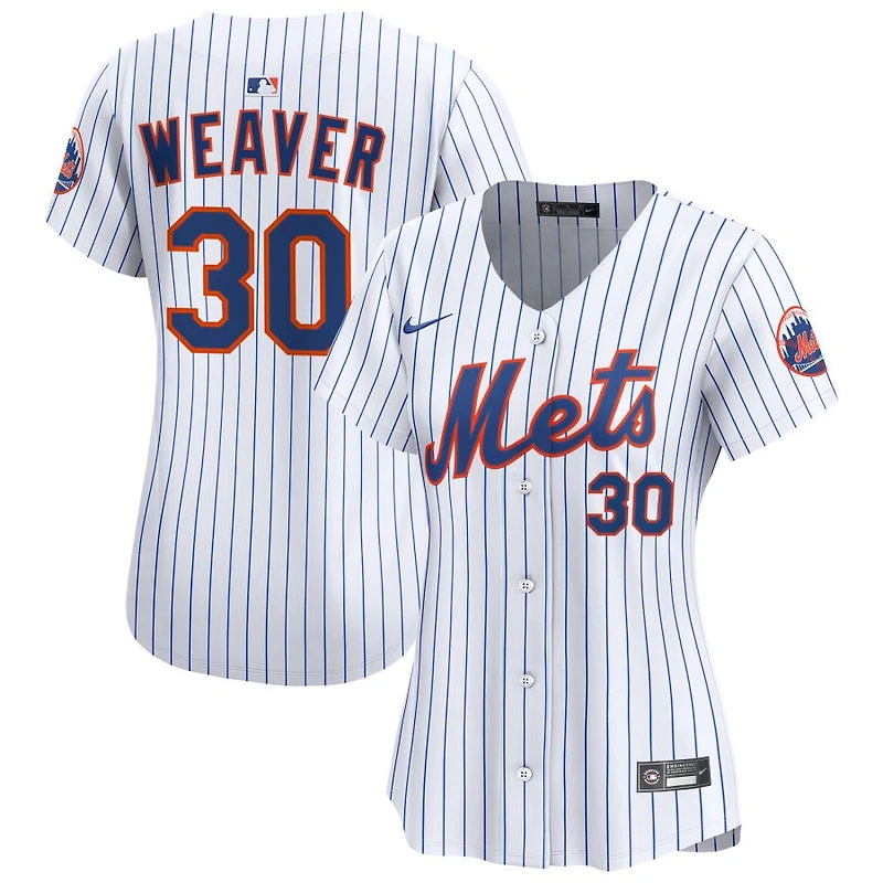 Luke Weaver Women's Nike  White New York Mets Home Limited Custom Jersey