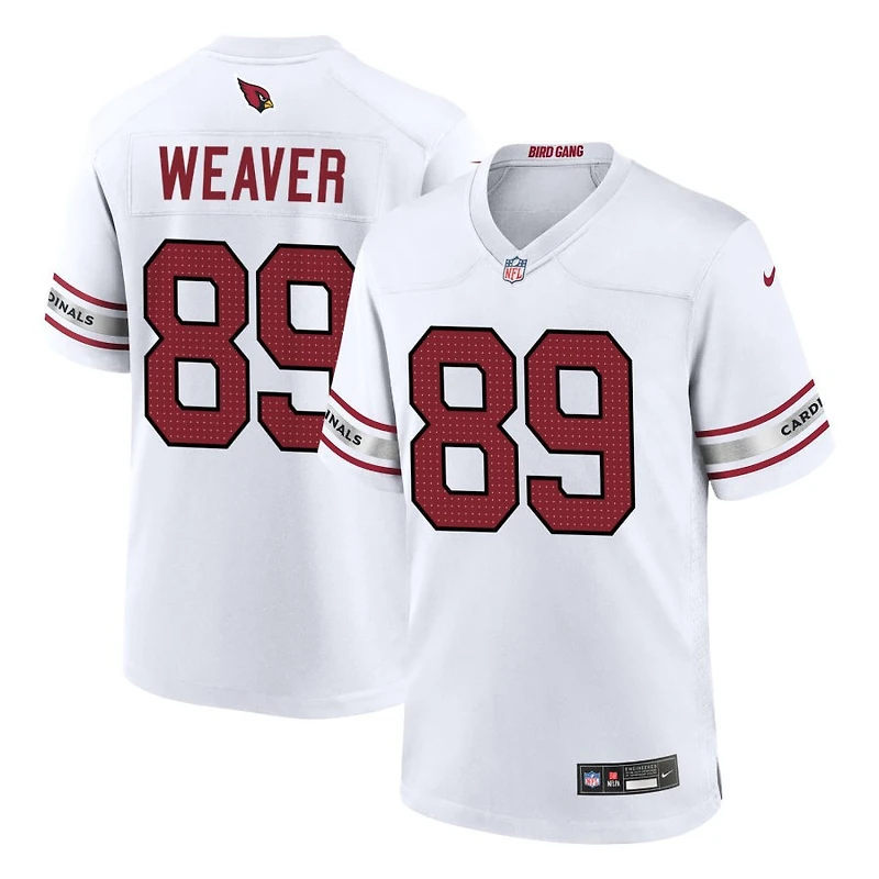 Xavier Weaver Men's Nike White Arizona Cardinals Custom Game Jersey