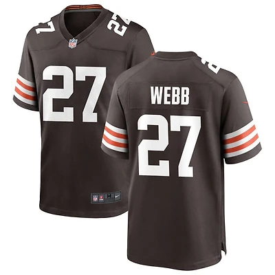 Sam Webb Men's Nike Cleveland Browns Brown Custom Game Jersey