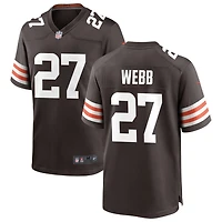 Sam Webb Men's Nike Cleveland Browns Brown Custom Game Jersey