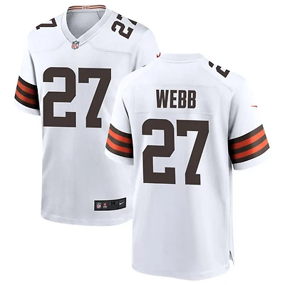 Sam Webb Men's Nike White Cleveland Browns Custom Game Jersey