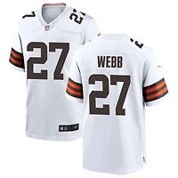 Sam Webb Men's Nike White Cleveland Browns Custom Game Jersey
