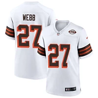 Sam Webb Men's Nike White Cleveland Browns 1946 Collection Alternate Custom Jersey