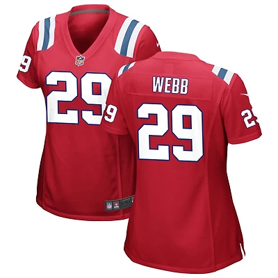 Jeremiah Webb Women's Nike Red New England Patriots Alternate Custom Jersey