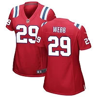 Jeremiah Webb Women's Nike Red New England Patriots Alternate Custom Jersey