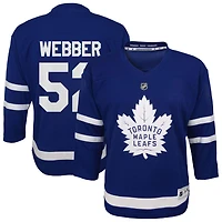 Cade Webber Youth  Blue Toronto Maple Leafs Home Replica Custom Jersey
