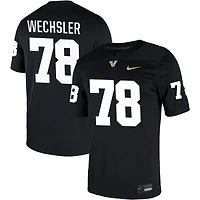 Keegan Wechsler Men's Nike Black Vanderbilt Commodores NIL Pick-A-Player Game Jersey