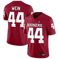 Taylor Wein Men's Jordan Brand Crimson Oklahoma Sooners NIL Pick-A-Player Football Replica Jersey