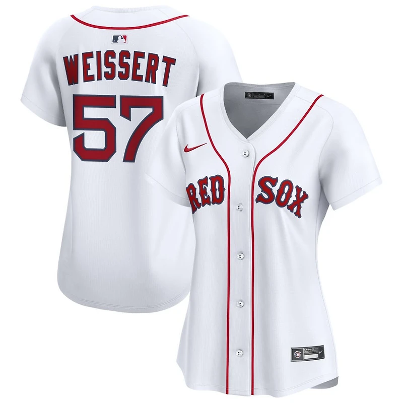Greg Weissert Women's Nike  White Boston Red Sox Home Limited Custom Jersey