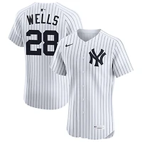 Austin Wells Men's Nike White New York Yankees Home Elite Custom Jersey