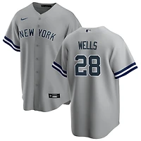 Austin Wells Men's Nike Gray New York Yankees Road Replica Custom Jersey