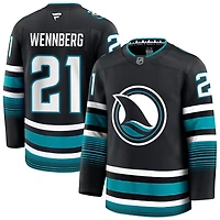 Alexander Wennberg Men's Fanatics Black San Jose Sharks Alternate Premium Custom Jersey