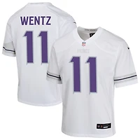 Carson Wentz Youth Nike White Minnesota Vikings Alternate Custom Game Jersey