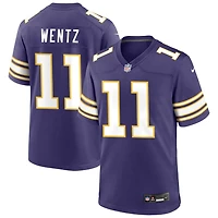 Carson Wentz Men's Nike Purple Minnesota Vikings Classic Custom Game Jersey