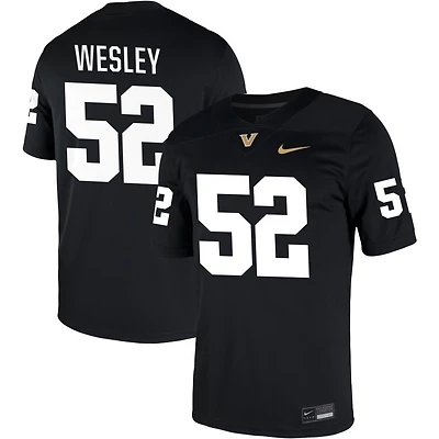 Kevo Wesley Men's Nike Black Vanderbilt Commodores NIL Pick-A-Player Game Jersey