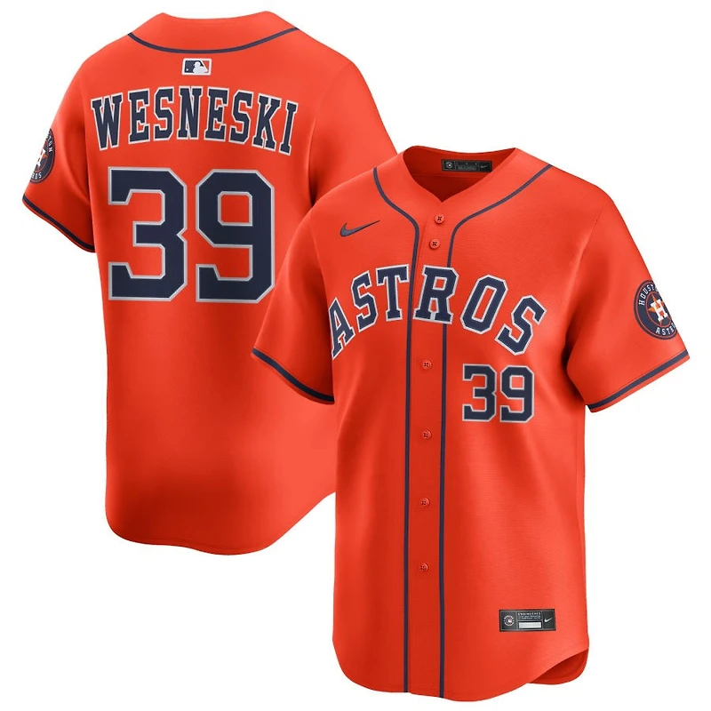 Hayden Wesneski Men's Nike Orange Houston Astros Alternate Limited Custom Jersey