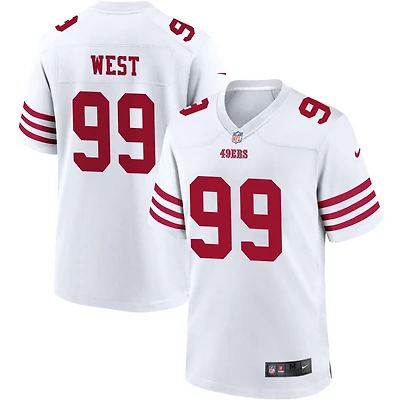 C.J. West Men's Nike White San Francisco 49ers Game Custom Player Jersey
