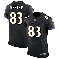 LaJohntay Wester Men's Nike Black Baltimore Ravens Speed Machine Elite Custom Jersey