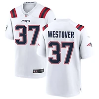 Jack Westover Men's Nike White New England Patriots Custom Game Jersey