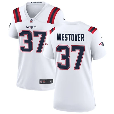 Jack Westover Women's Nike New England Patriots White Custom Game Jersey