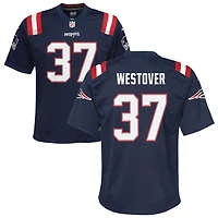 Jack Westover Youth Nike Navy New England Patriots Custom Game Jersey