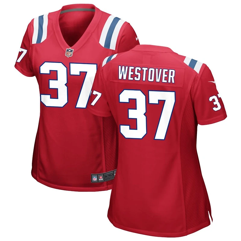 Jack Westover Women's Nike Red New England Patriots Alternate Custom Jersey