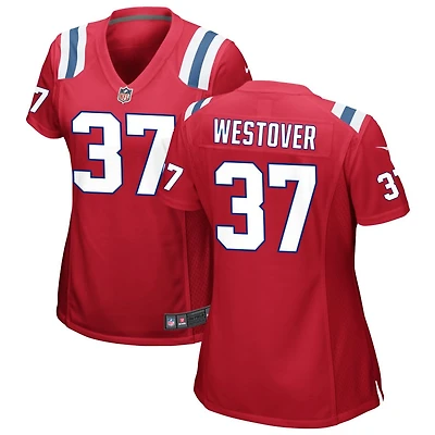 Jack Westover Women's Nike Red New England Patriots Alternate Custom Jersey