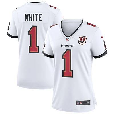 Rachaad White Women's Nike White Tampa Bay Buccaneers 50th Season Custom Game Jersey