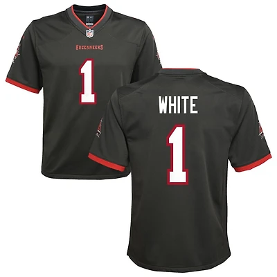Rachaad White Youth Nike Pewter Tampa Bay Buccaneers Alternate Custom Game Jersey