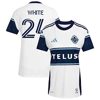 Brian White Women's adidas  White Vancouver Whitecaps FC 2025 The Peak Replica Custom Jersey