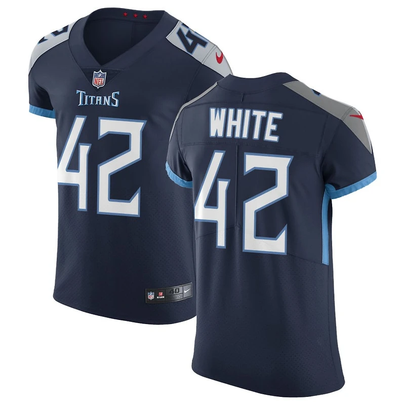 Kyzir White Men's Nike Navy Tennessee Titans Vapor Untouchable Custom Elite Jersey