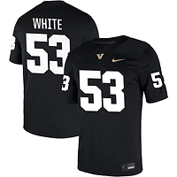 Jordan White Men's Nike Black Vanderbilt Commodores NIL Pick-A-Player Game Jersey