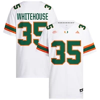 Jack Whitehouse Men's adidas  White Miami Hurricanes NIL Pick-A-Player White Premier Football Jersey