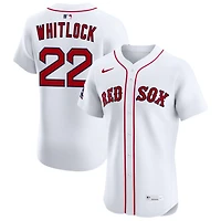 Garrett Whitlock Men's Nike White Boston Red Sox Home Elite Sponsor Patch Custom Jersey