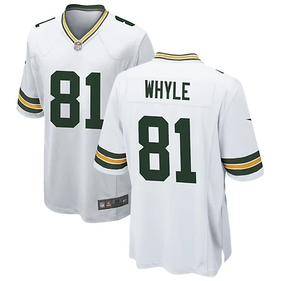 Josh Whyle Men's Nike White Green Bay Packers Custom Game Jersey
