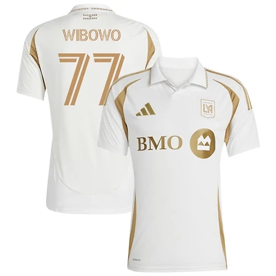 Adrian Wibowo Men's adidas  White LAFC 2025 Secondary Replica Custom Jersey