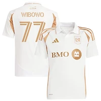 Adrian Wibowo Youth adidas  White LAFC 2025 Secondary Replica Custom Jersey