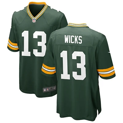 Dontayvion Wicks Men's Nike Green Green Bay Packers Custom Game Jersey