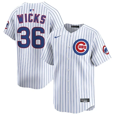 Jordan Wicks Men's Nike White Chicago Cubs Home Limited Custom Jersey