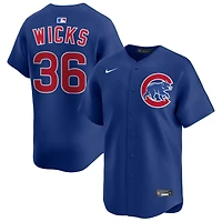 Jordan Wicks Men's Nike Royal Chicago Cubs Alternate Limited Custom Jersey
