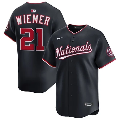 Joey Wiemer Men's Nike Navy Washington Nationals Alternate Limited Custom Jersey
