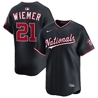 Joey Wiemer Men's Nike Navy Washington Nationals Alternate Limited Custom Jersey