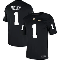Dariyan Wiley Men's Nike Black Vanderbilt Commodores NIL Pick-A-Player Game Jersey