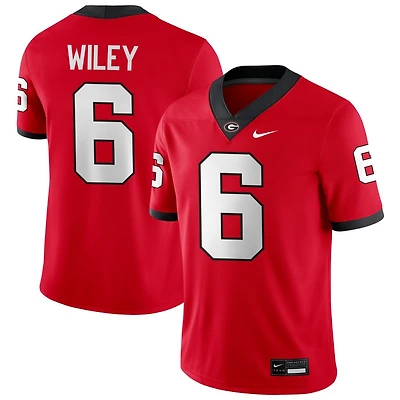 CJ Wiley Men's Nike Red Georgia Bulldogs NIL Pick-A-Player Game Jersey