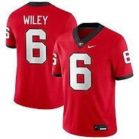 CJ Wiley Men's Nike Red Georgia Bulldogs NIL Pick-A-Player Game Jersey