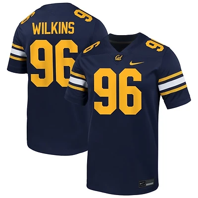 Derek Wilkins Men's Nike Navy Cal Bears NIL Pick-A-Player Football Game Jersey