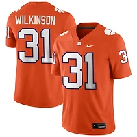 Joe Wilkinson Men's Nike Orange Clemson Tigers NIL Pick-A-Player Game Jersey