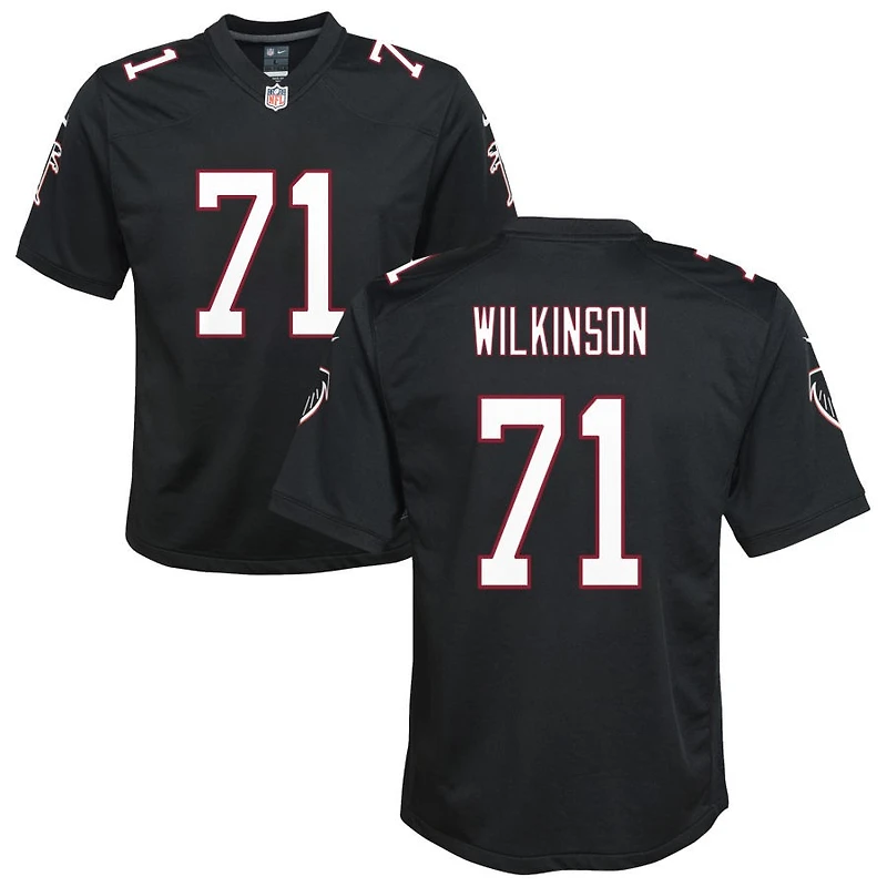 Elijah Wilkinson Youth Nike Black Atlanta Falcons Throwback Custom Game Jersey
