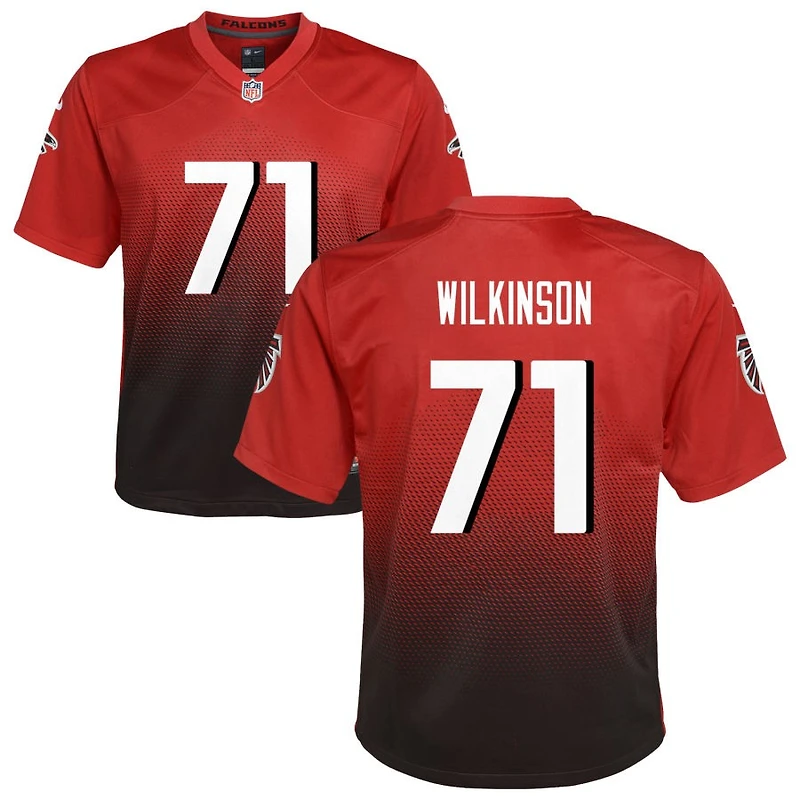 Elijah Wilkinson Youth Nike Red Atlanta Falcons Alternate Custom Game Jersey
